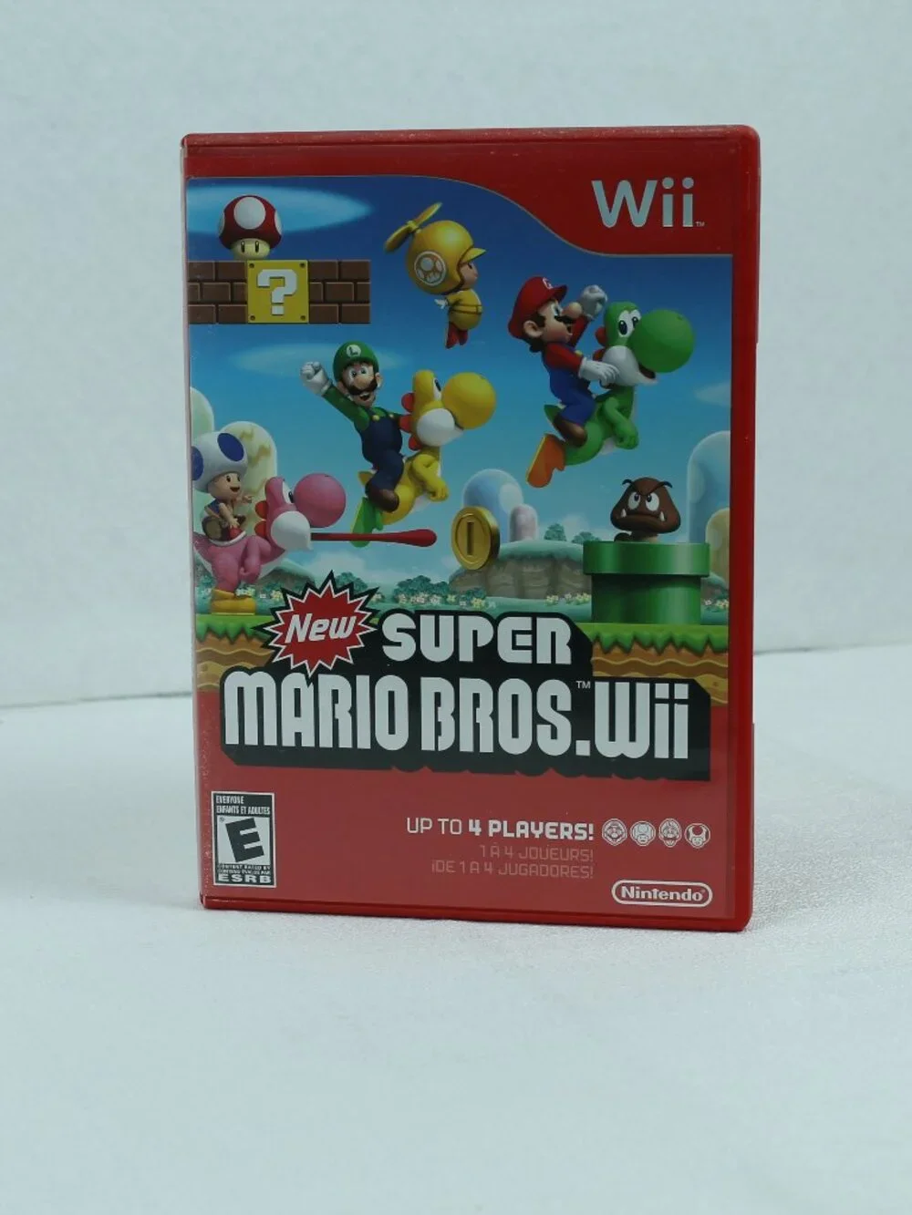 New Super Mario Bros. Wii (Nintendo) Red Case CIB Complete